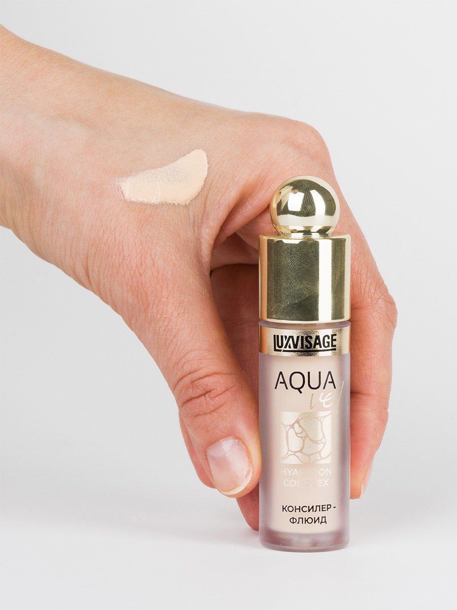 Консилер-флюид Aqua Veil Hyaluron Complex, тон 102 Light от LuxVisage + 5