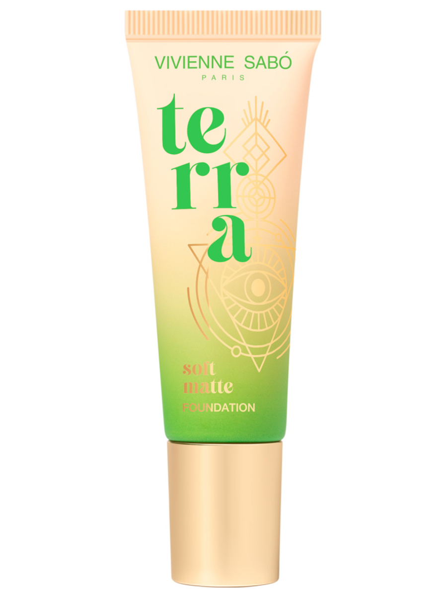 Матовый Тональный крем Terra, тон 03 темно-бежевый от Vivienne Sabo + 3