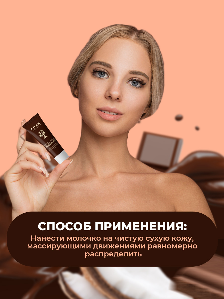 Detox Молочко для тела Chocolate 20мл от EDEN + 4