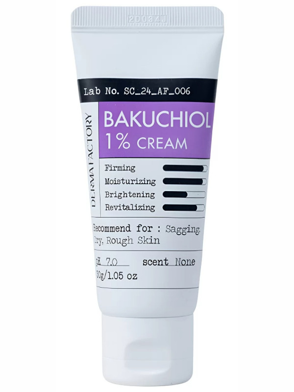 Крем для лица питательный с бакучиолом для проблемной кожи Bakuchiol 1% Cream 30мл от Derma Factory + 1