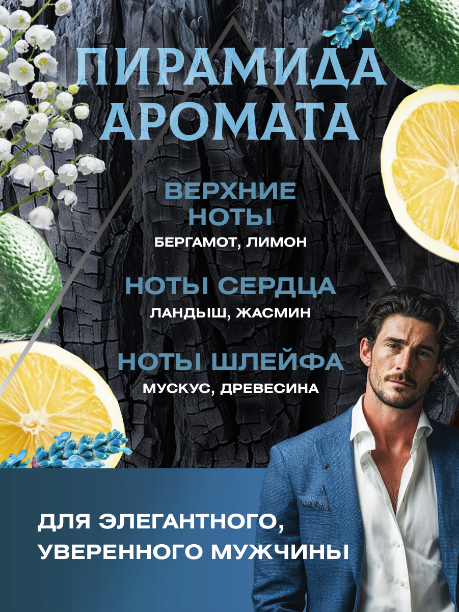 Туалетная вода мужская Number One Perfume 100мл  от Paris Line Parfums + 3