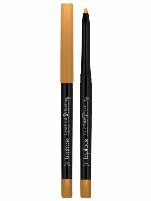 Карандаш для глаз автоматический Stylo Kajal Eyeliner, тон 007 Goldies / золотистый от TopFace + 1