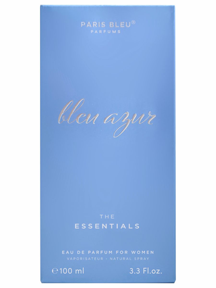 Парфюмерная вода женская The Essentials Bleu Azur 100мл от Paris Blue + 2