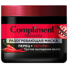 Naturalis Разогревающая Маска против выпадения волос Перец + Кератин 500мл