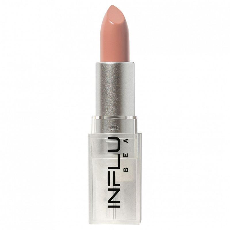 Помада стик для губ, тон 02 светлый нюд бежевый от Influence Beauty + 1