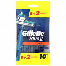 Станки для бритья одноразовые Blue2 Plus двухлезвийные 8+2шт