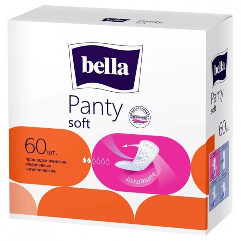 Прокладки ежедневные Panty Soft 60шт от Bella + 1