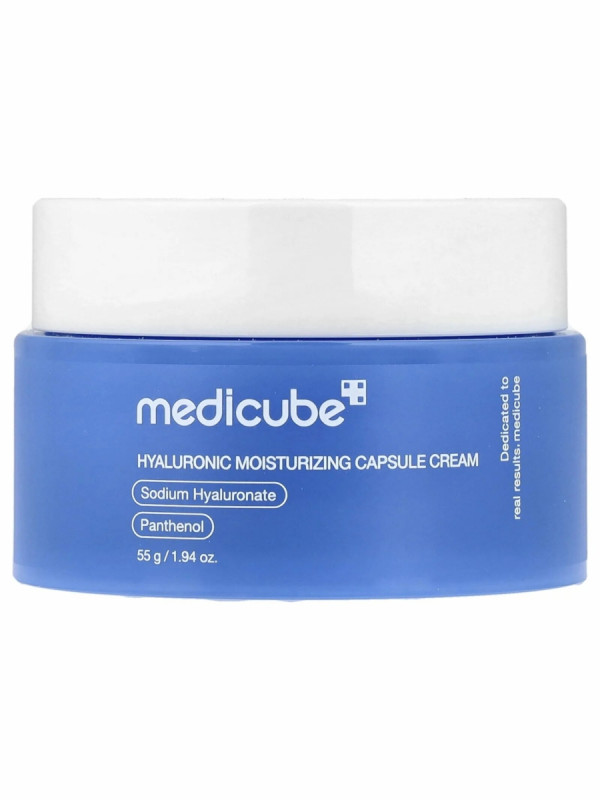 Крем увлажняющий капсульный с пантенолом Hyaluronic Moisturizing Capsule Cream 55мл от Medicube + 1