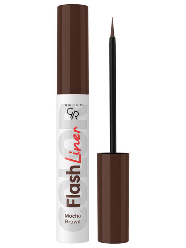 Подводка для глаз Flash Liner Colored, тон 08 mocha brown / коричневый мокко от Golden Rose + 1