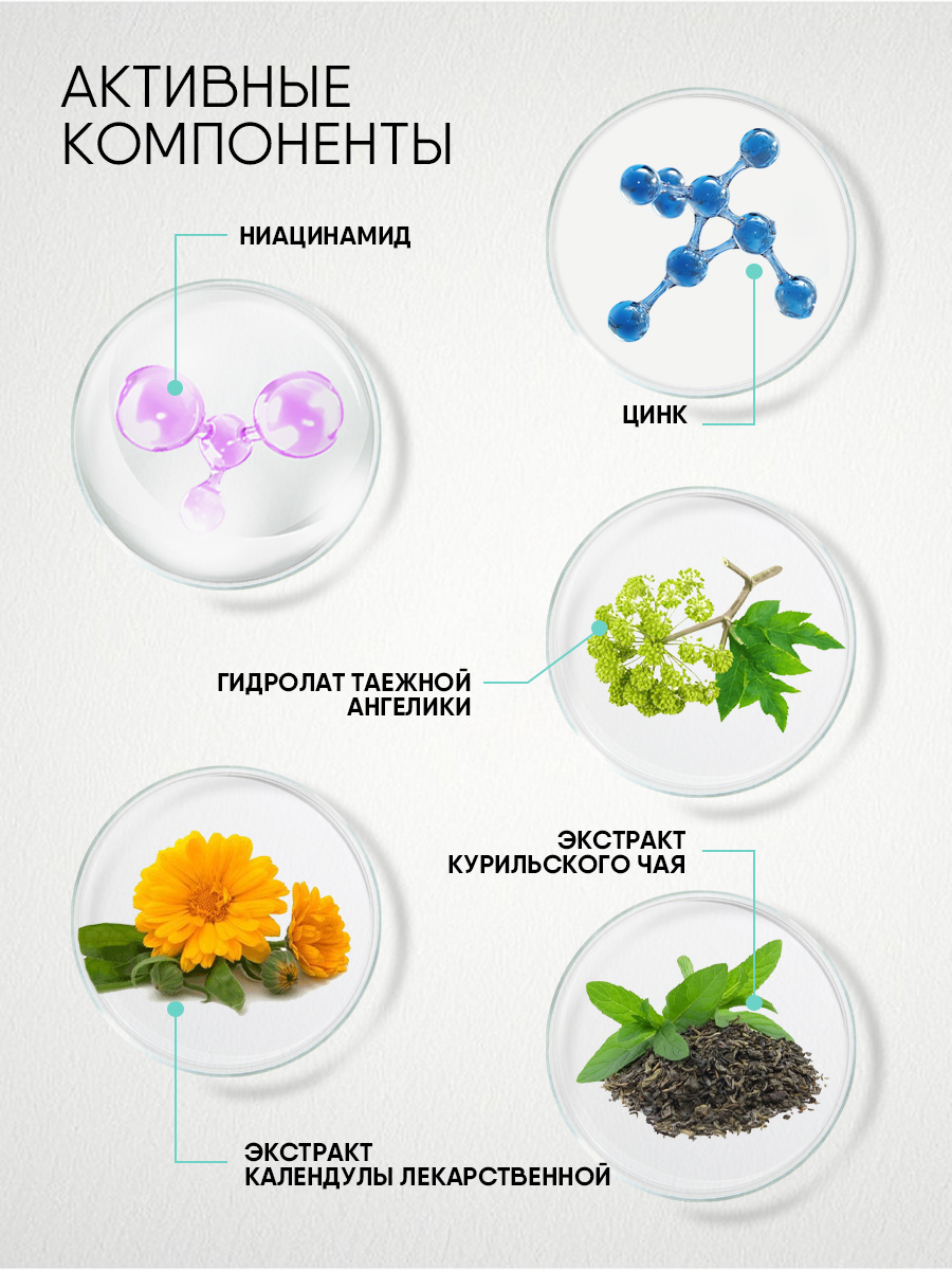 LAB Biome Balance Матирующий тоник для лица 250мл от Natura Siberica + 5