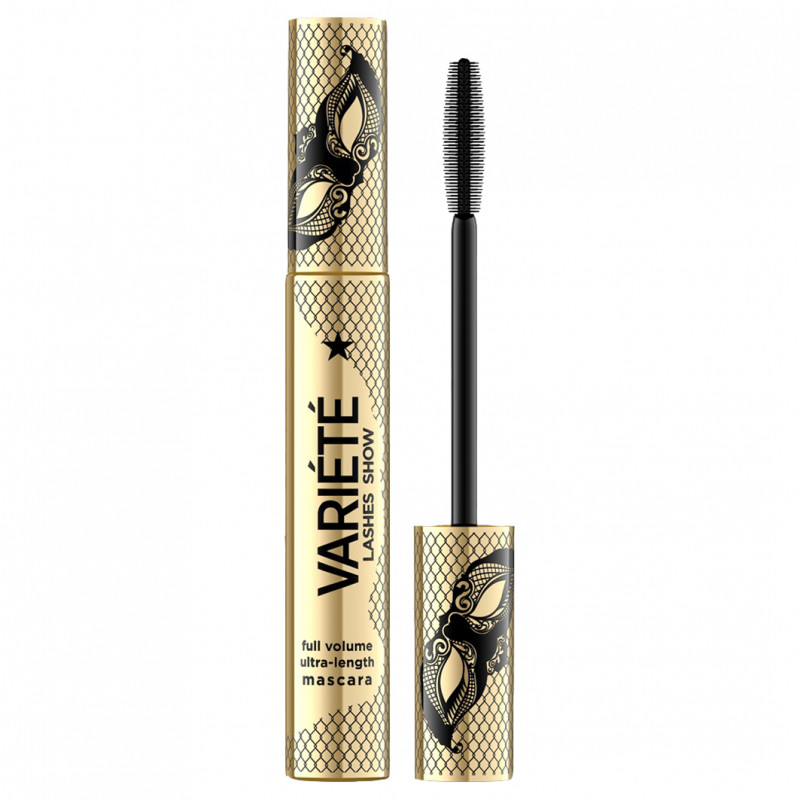 Тушь для ресниц Variete Lashes Show Объем 10мл черная от Eveline Cosmetics + 1