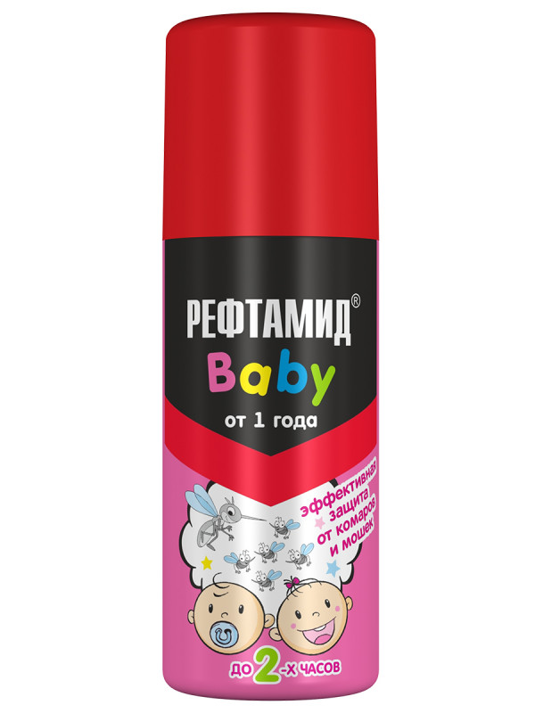 Baby 1+ Средство от комаров и мошек 100мл от Рефтамид + 1