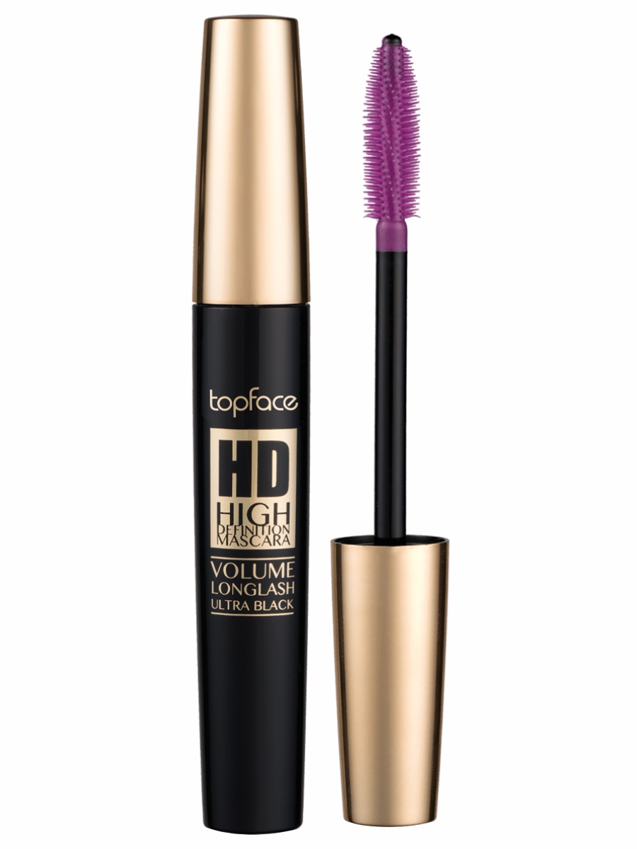 Тушь для ресниц с эффектом объема High Definition Mascara черная от TopFace + 2