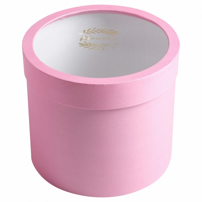 Коробка с PVC-окном «Розовая» 1шт от Дарите Счастье + 1