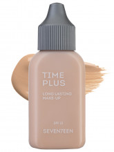Тональный крем длительного действия Time plus, тон 02 светлый бежевый / light beige