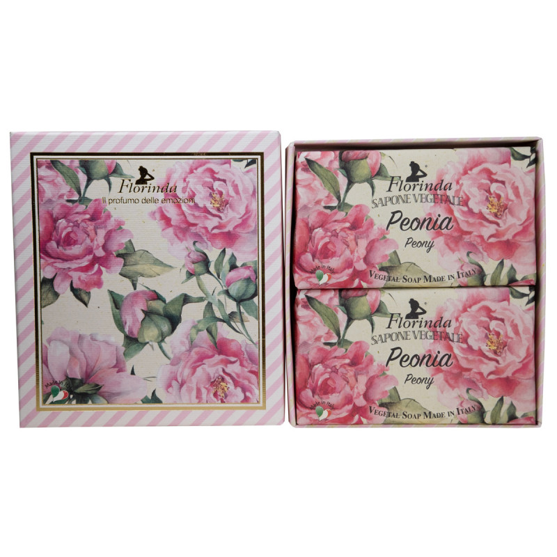 Набор мыла Пион Peonia 2*200г от Florinda + 1