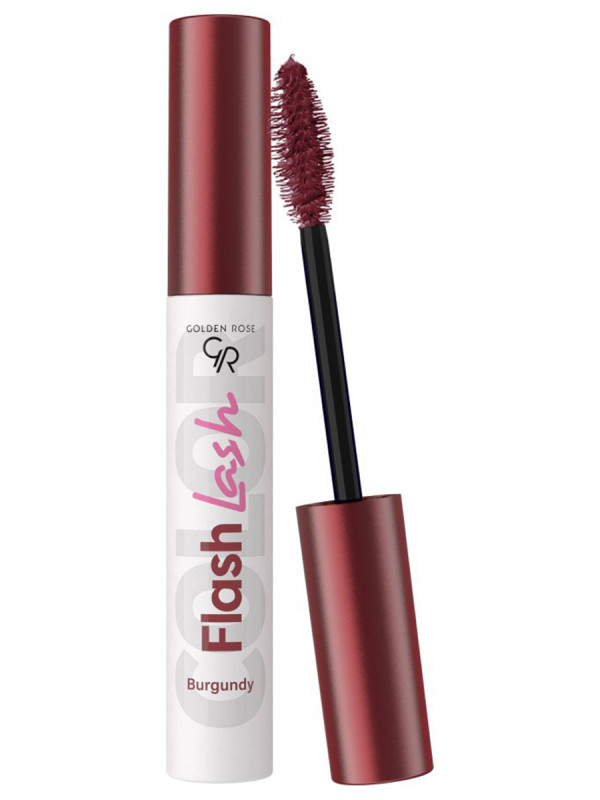 Тушь для ресниц Flash Lash Colored, тон 10 burgundy / бургундия от Golden Rose + 1