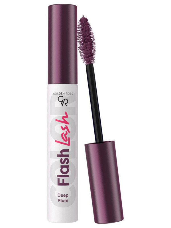 Тушь для ресниц Flash Lash Colored, тон 09 deep plum / глубокий сливовый от Golden Rose + 1