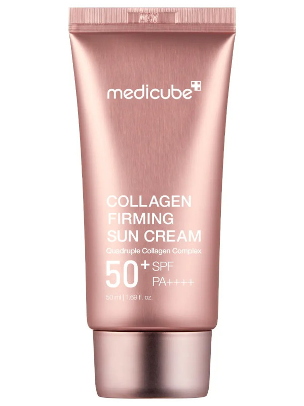 Солнцезащитный крем Тонирующий с коллагеном Collagen Firming Suncream 50мл от Medicube + 1