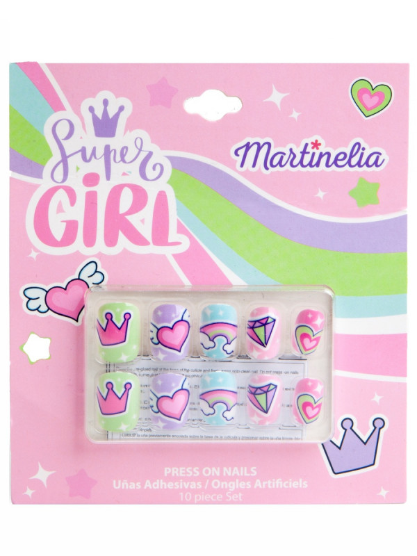 Super girl Набор накладных ногтей от Martinelia + 1