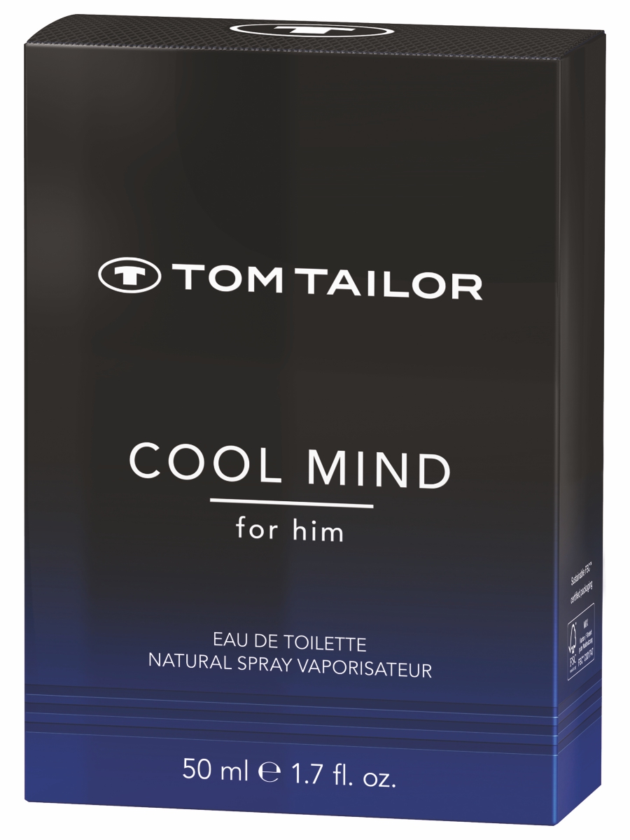 Cool Mind Туалетная вода мужская 50мл от Tom Tailor + 3