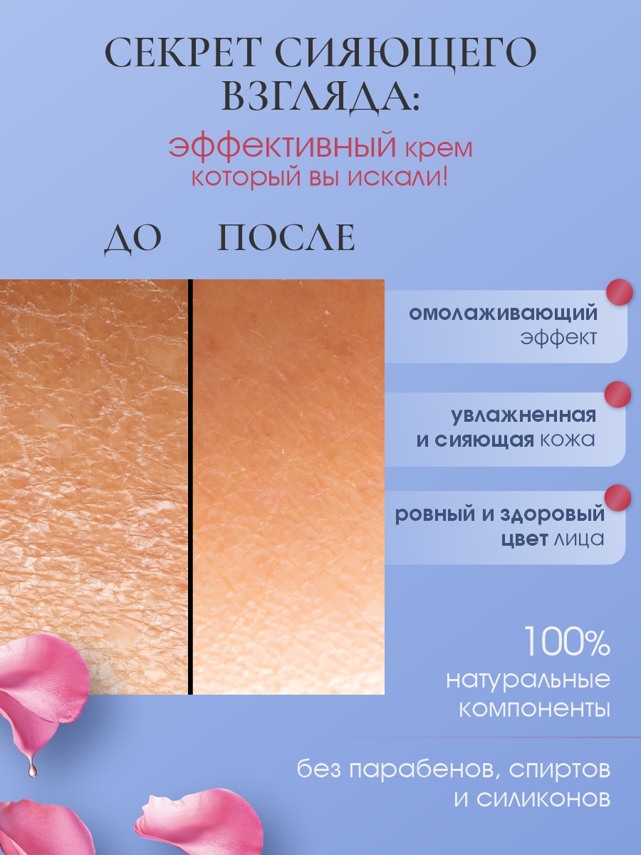 Крем для лица дневной 50мл от Rose of Bulgaria + 6