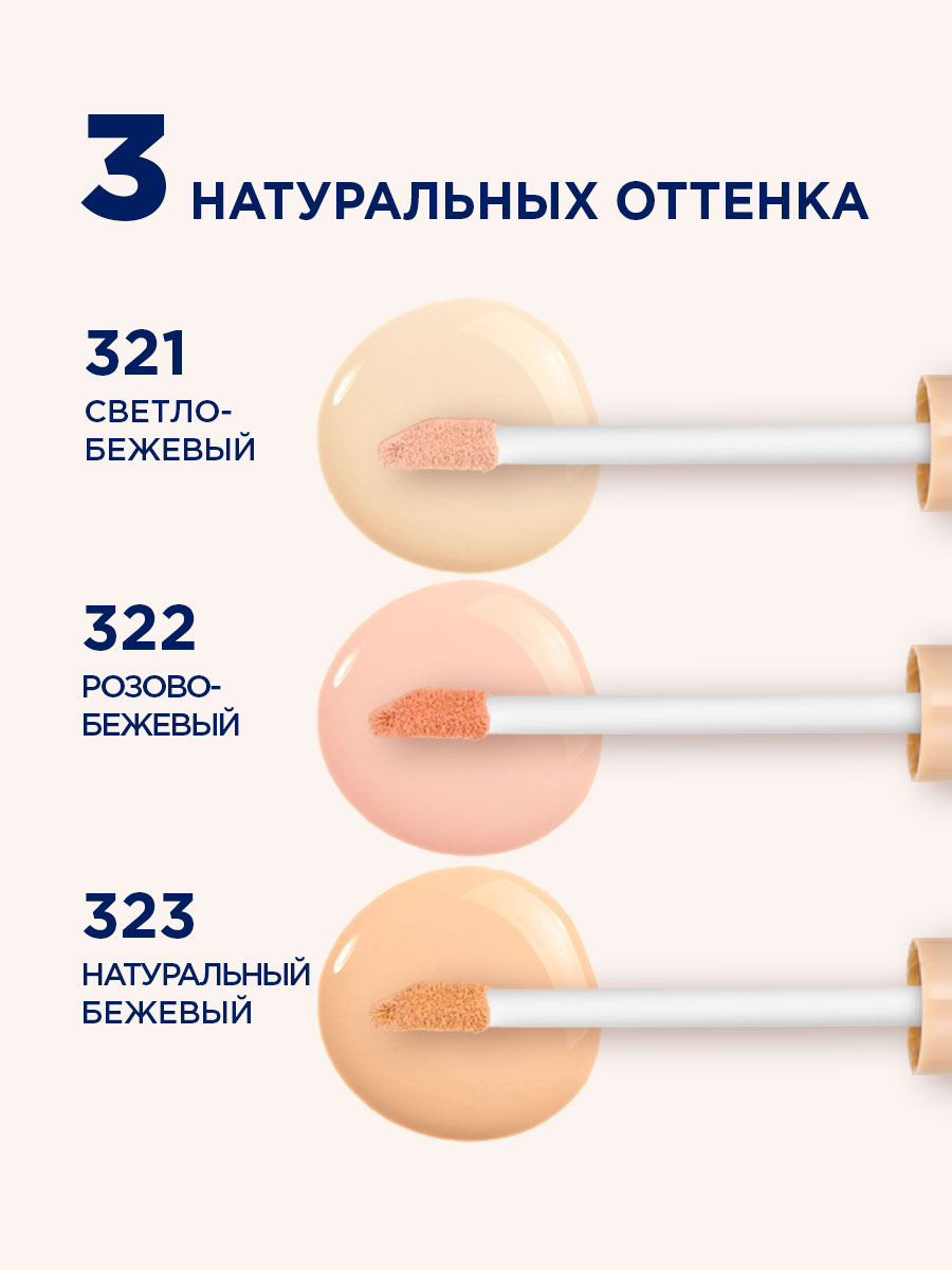 Консилер стойкий Cover Up, тон 322 розово-бежевый от SHU + 8