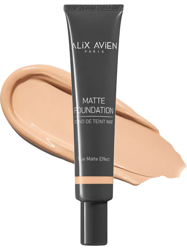 Матирующий Тональный крем Matte Foundation, тон 40 soft peach от Alix Avien Paris + 1