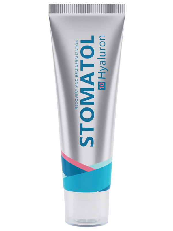 Зубная паста для увлажнения полости рта 10 Hyaluron 30г от Stomatol + 1
