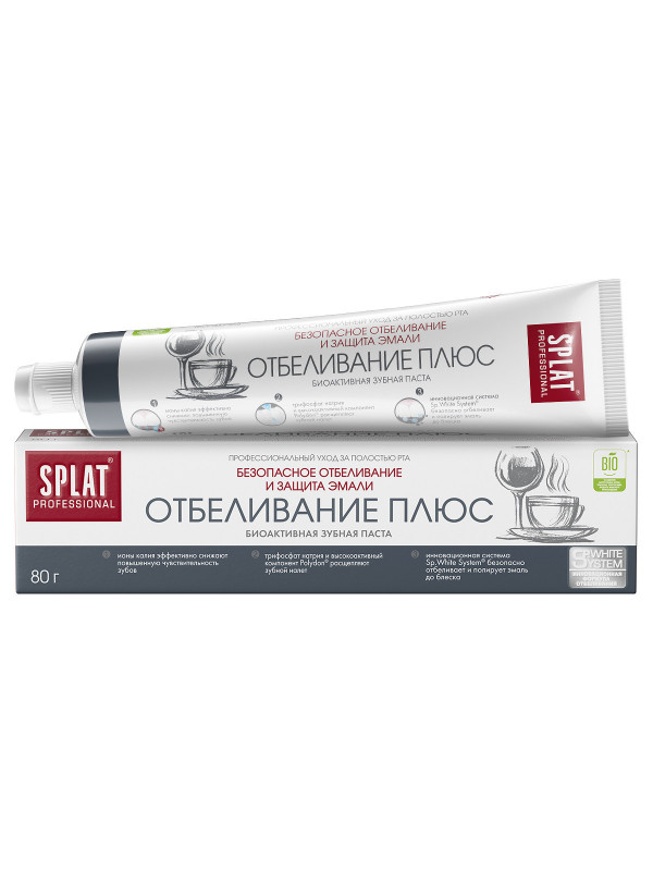 Professional Зубная паста Отбеливающая 80г от Splat + 1