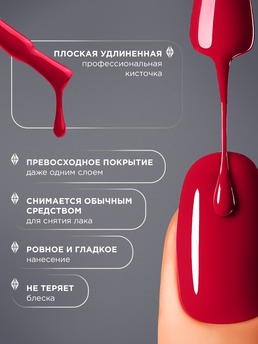 Лак для ногтей, тон 82 красный от Anny + 3