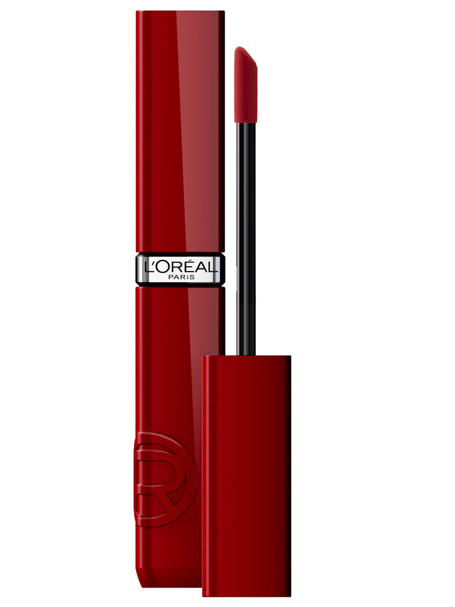 Infaillible Жидкая глянцевая помада Laque Resistance, тон 520 Berry Bordeaux от L'Oreal Paris + 4