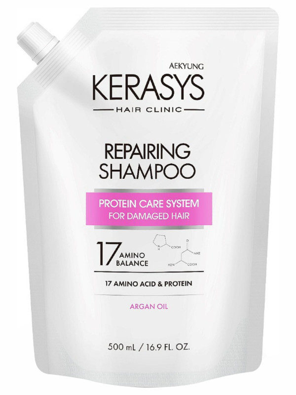 Hair Clinic System Шампунь для волос Восстанавливающий 500мл (запаска) от Kerasys + 1