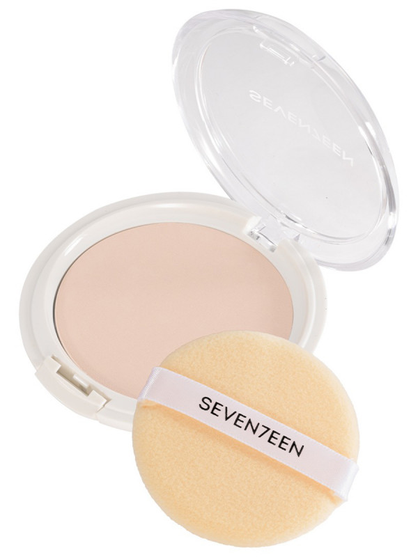 Пудра компактная Natural Silky Transparent SPF15, тон 1 слоновая кость от Seventeen + 1