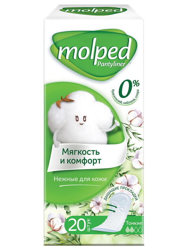 Прокладки ежедневные Pure & Soft 20шт от Molped + 1