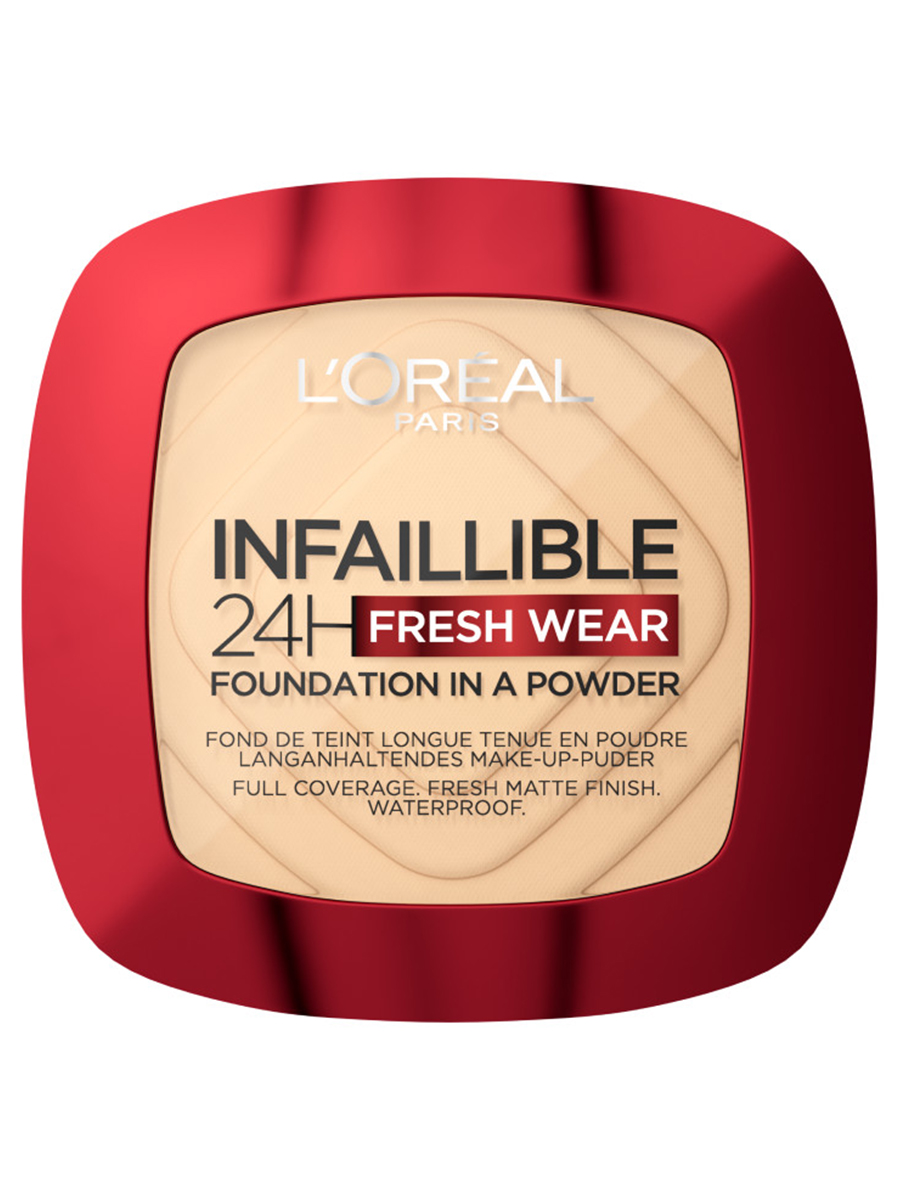 Infaillible Пудра для лица Fresh Wear 24ч, тон 130 true beige от L'Oreal Paris + 5