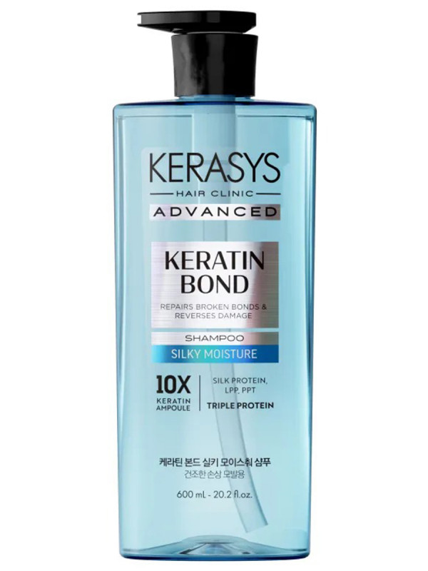 Advanced Шампунь для волос Keratin Bond Шелковое увлажнение 600мл от Kerasys + 1