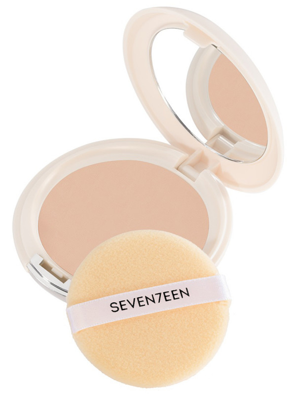 Пудра компактная Natural Silky SPF15, тон 05 тоффи от Seventeen + 1