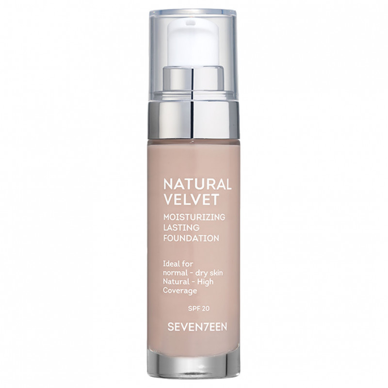 Тональный крем Natural Velvet, тон 04 настоящий бежевый 30мл от Seventeen + 1