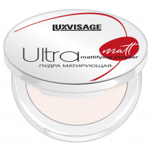 LuxVisage - Пудра компактная матирующая Ultra Matt, тон 101 Porcelain
