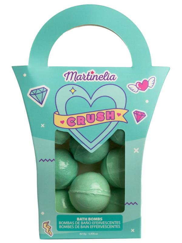 Набор бомбочек для ванны (8шт) зеленый от Martinelia + 1