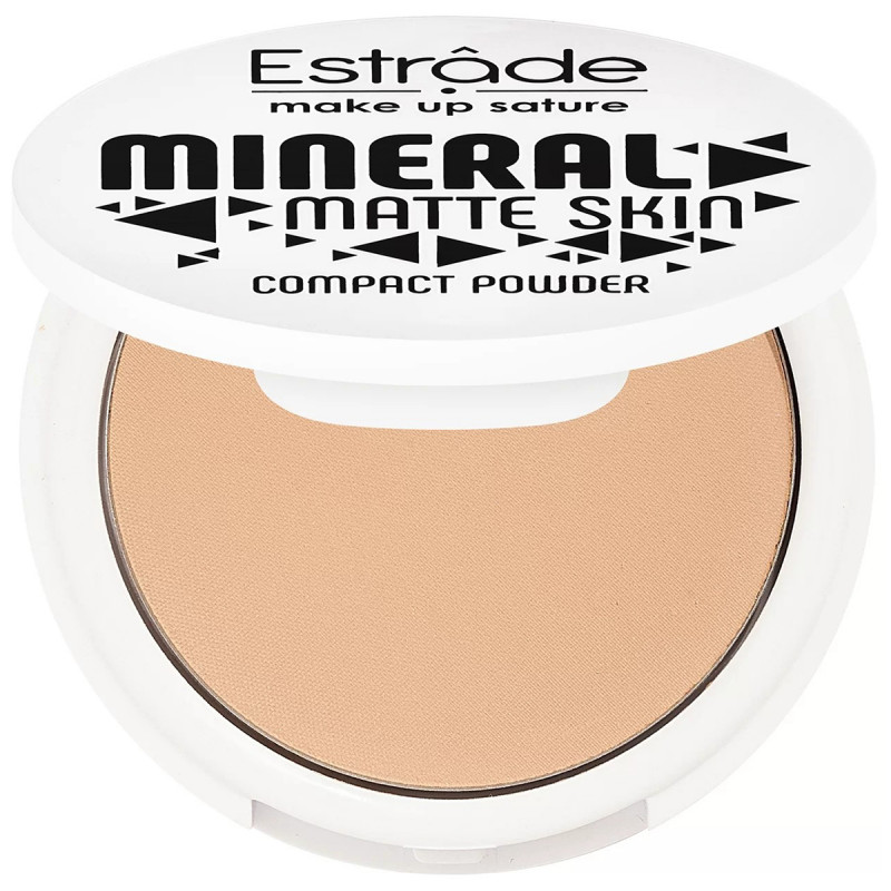 Компактная пудра Mineral Matte Skin, тон 24 кремовый беж/нейтральный от Estrade + 1