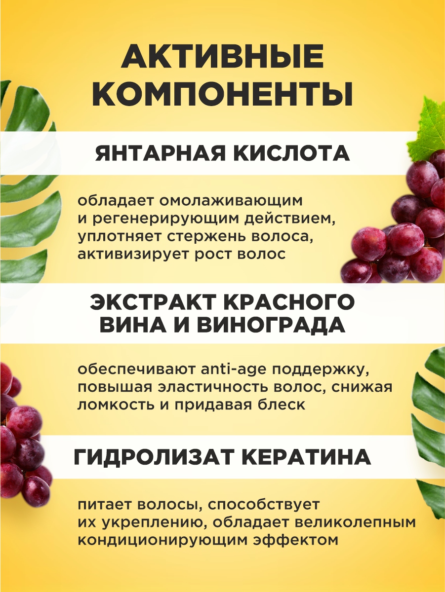 Detox Шампунь для волос Red Wine 30мл  от EDEN + 4