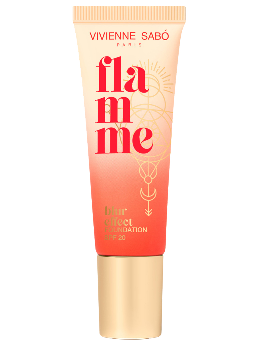 Тональный крем SPF20 Flamme, тон 01 слоновая кость от Vivienne Sabo + 3