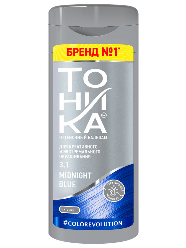 Оттеночный Бальзам для волос Color evolution, тон 3.1 Midnight Blue от Тоника + 1