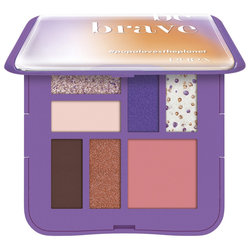 Палетка для макияжа Be Brave, тон 002 Purple от Pupa + 1