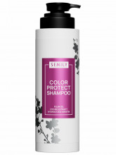 Шампунь для окрашенных волос Color Protect Shampoo Plum Oil Lychee Extract Hydrolyzed Keratin 400мл