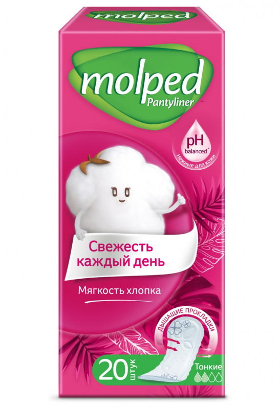 Прокладки ежедневные Everyday Freshness 20шт от Molped + 1
