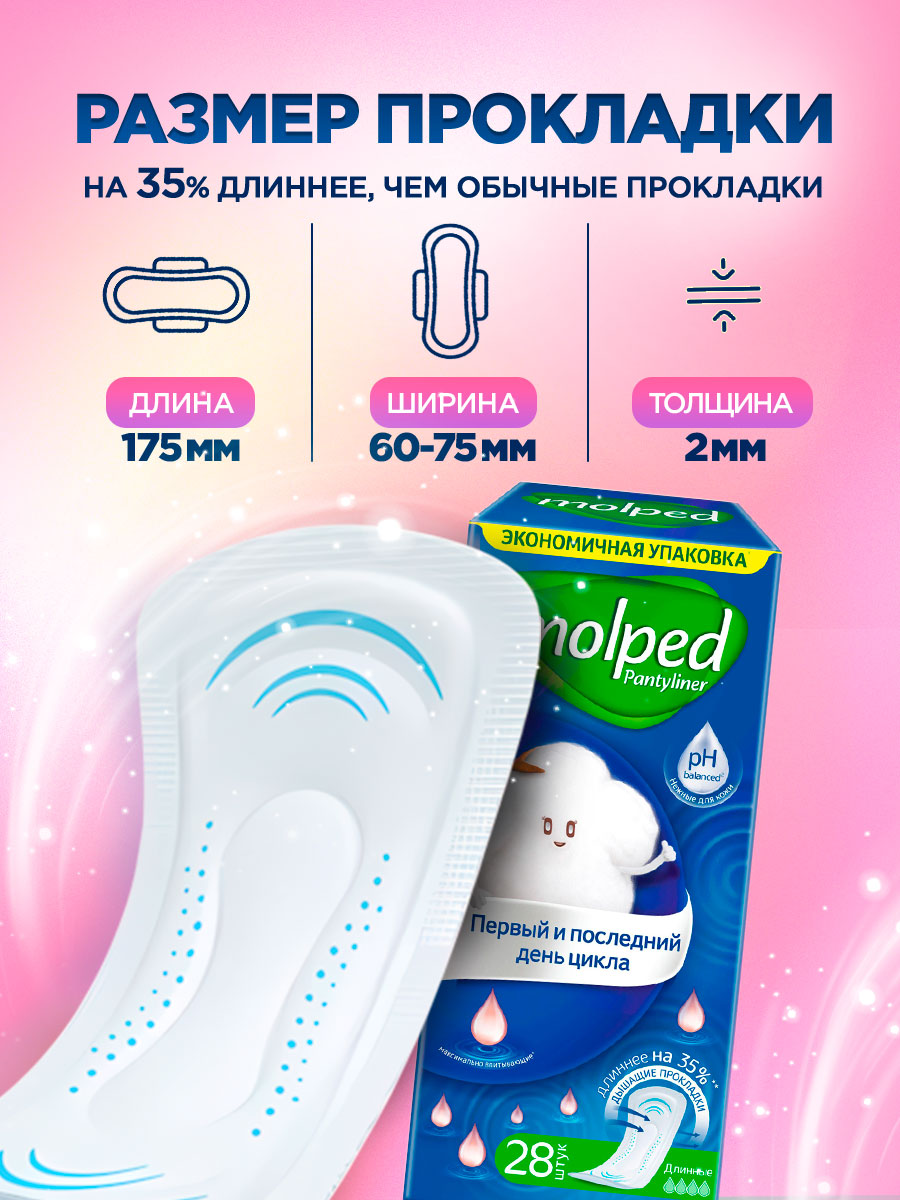 Прокладки ежедневные Ferst&Last 28шт от Molped + 3