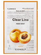 Clear Line Тканевая маска Увлажняющая с экстрактом персика 25мл